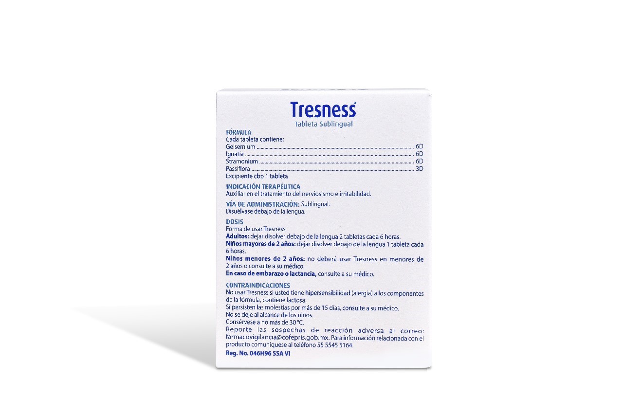 TRESNESS BOIRON CAJA C/60 TABS, Auxiliar en el tratamiento del nerviosismo e irritabilidad - Image 5